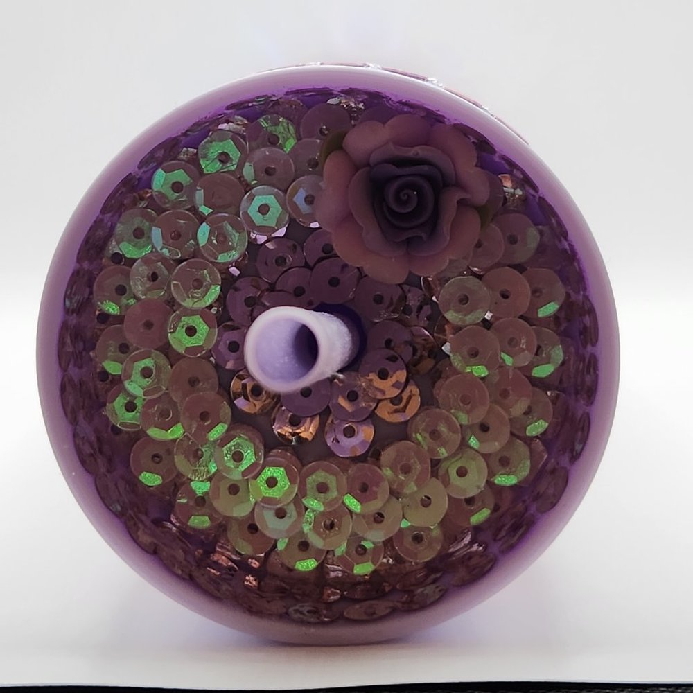 💜NEW Pink & Purple Sequins Earth Tumbler